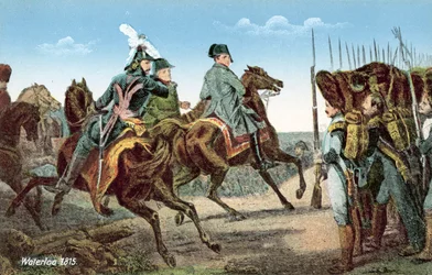 Waterloo 1815, Napoleon hält eine Revue seiner Wachen